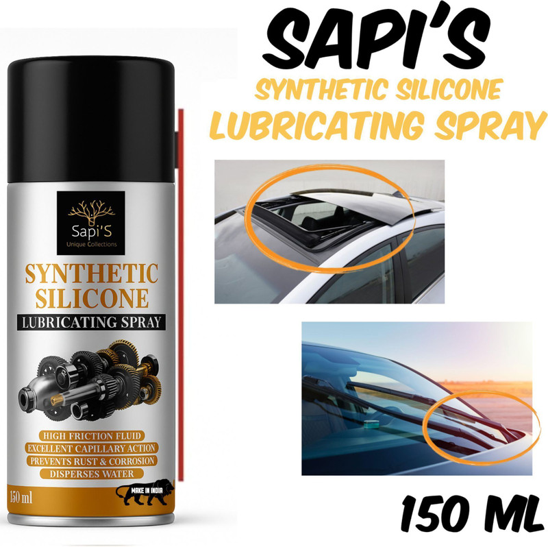 SAPI'S 00888 synthetic Silicone Spray 150 ml Synthetic Silicone Lubricant Spray, for Multipurpose Lubricant Transmission Oil(150 ml, Pack of 1)