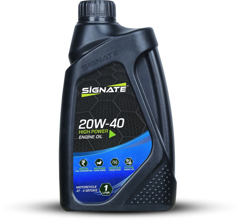 Signate 20W40 4T Full Synthetic Engine Oil for Bikes & Motorcycles | Power Formula for High Performance Engine Oil(1 L, Pack of 1)