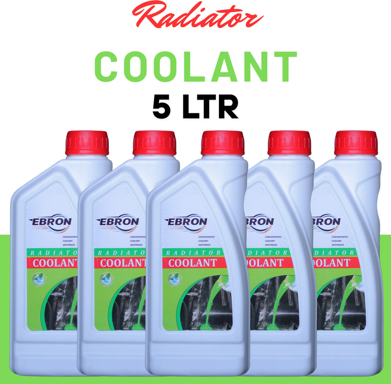 EBRON All Weather Radiator Coolant Antifreeze Engine Protection 5L Coolant(5 L, Pack of 5)