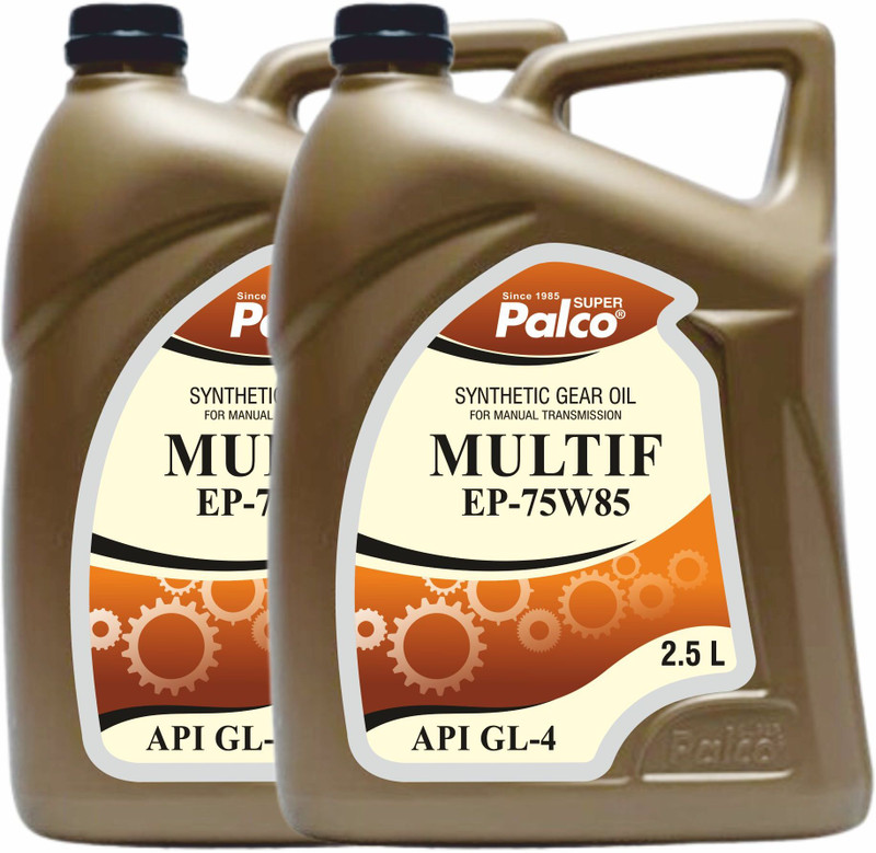 PL SUPER PALCO MULTIF EP-75W85 Synthetic Gear Oil 2.5 Litre API GL-4 Manual Transmission Oil Lubricant Smooth Shifting Gearbox Oil for Tractor Loader Heavy Duty Vehicles Gear Oil(5 L, Pack of 2)