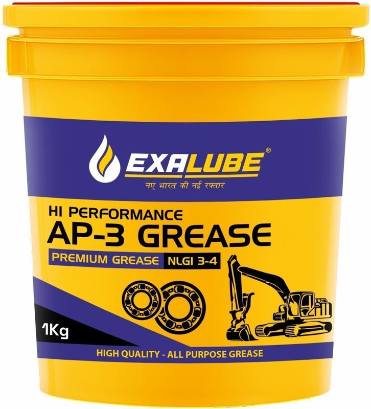 Exa Lube New Premium Pack Of 1kg High Performnace AP-3 Plus NLGI 3-4 Calcium Based Grease(1 kg, Pack of 1)