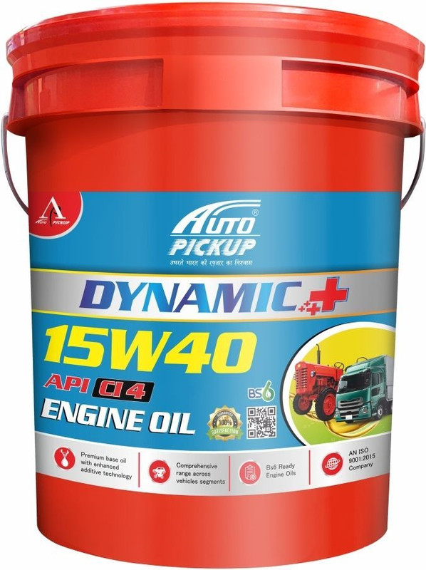 AUTO PICKUP New Pack Of 20L Dynamic+ 15W40 API_CI-4 High Performance Synthetic Blend Engine Oil(20 L, Pack of 1)
