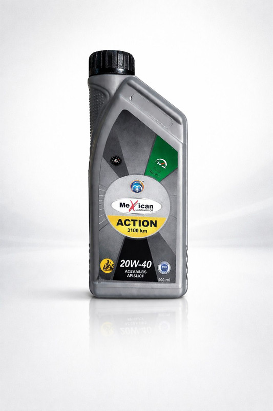 Mexican MEX 20W-40 4T ACTIVE SYNTHETIC ENGINE OIL High Performance Engine Oil(900 ml)