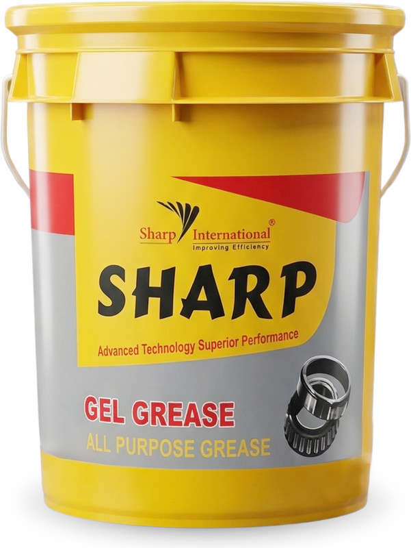 sharp international Gel Grease All Purpose Lithium Base Grease, Heavy Duty Multipurpose Lubricant for Bearings, Automotive & Industrial Applications, Anti-Wear & Water Resistant Grease(18 kg, Pack of 1)