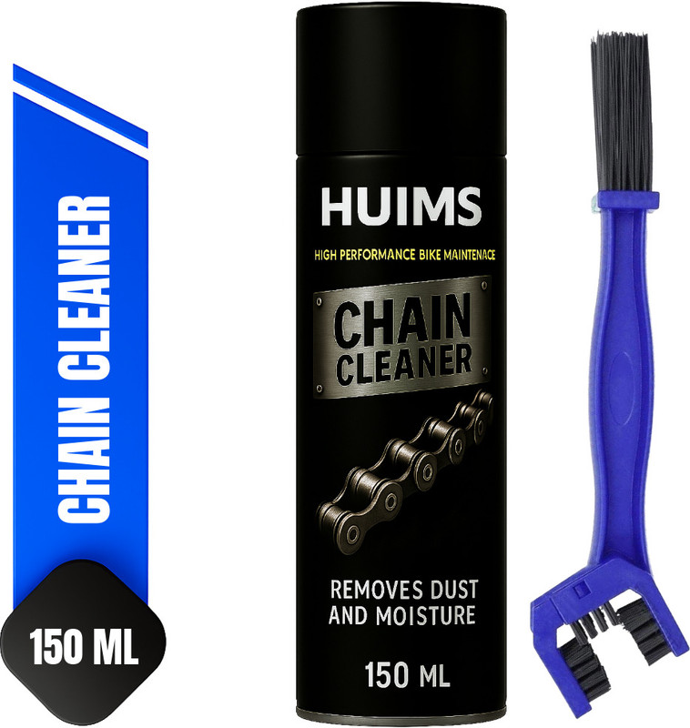 Huims Premium Quality Chain Cleaner Spray S_A3 With Cleaning Brush chain cleaner 150X1-01 Chain Oil(150 ml, Pack of 2)