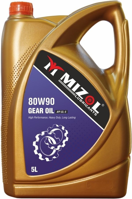 Mizol New Premium_Quality 5L 80W90 API GL-5 Heavy-Duty High Performance Gear Oil(5 L, Pack of 1)