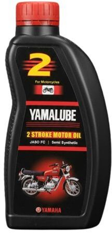 MOTO PLANET MPD-Yamalube 2-Stroke Semi-Synthetic Motor Oil 1L Premium 2T Engine Oil-AD-21100 for Yam.aha RX,Yama.ha Crux,Suz.uki Access & 2-Stroke Bikes Low Smoke, JASO FD High Performance Engine Oil(1 L)