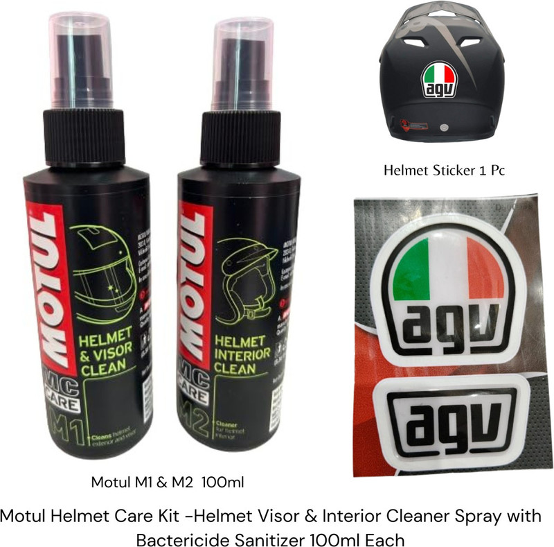 MOTUL MTCD-182 Polish & M1 Helmet Visor clean & M2 Interior Clean Spray Mould Release(200 ml, Pack of 3)