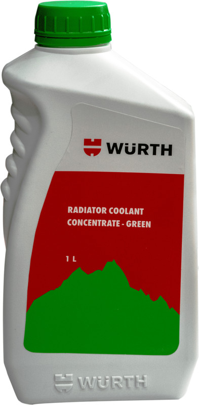 Wurth 0892501601 Radiator Coolent Water Base Coolant Concentrate Coolant Green(1000 ml, Pack of 1)