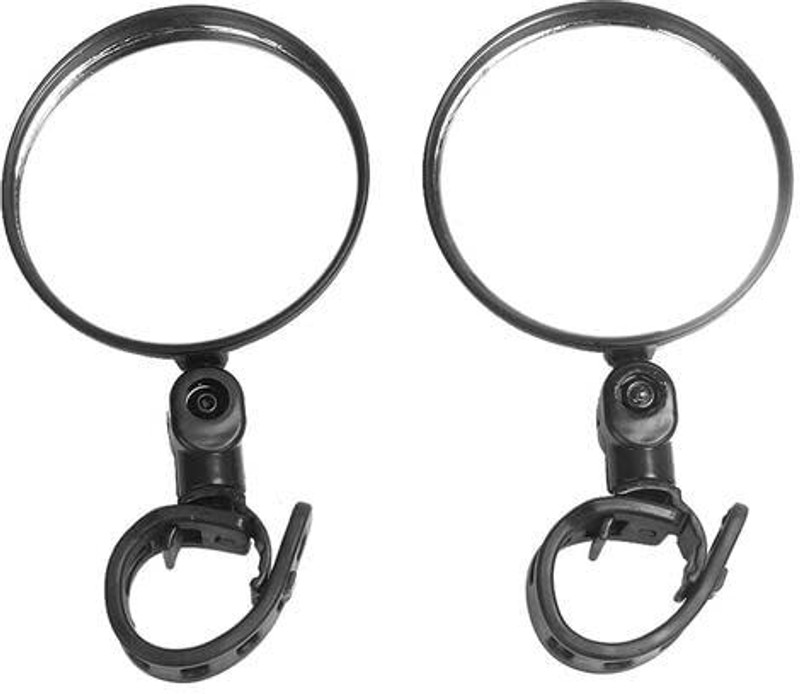 Gymisa 360° Rotary Bicycle Rearview Mirror (ABS Plastic, 2Piece) Rearview Radar Mirror Rearview Radar Mirror(White)