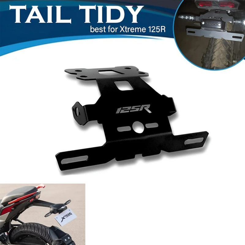 XIROING Heavy material Tail Tidy for Xtreme 125R | Rear Fender. Bike Number Plate(Cast Iron 10 cm x 5 cm)