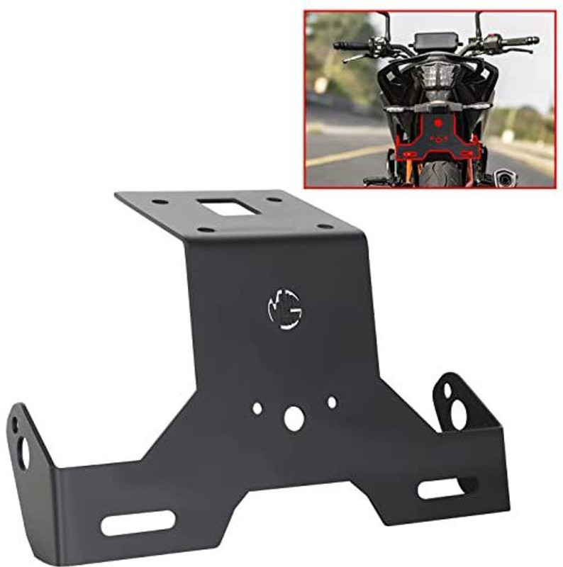 SHOWRIDE Tail Tidy/Fender Eliminator for KTM Duke 125 | 200 [bs6] | 250 | 390 Bike Number Plate(Aluminium 25.6 cm  x  13.8 cm)