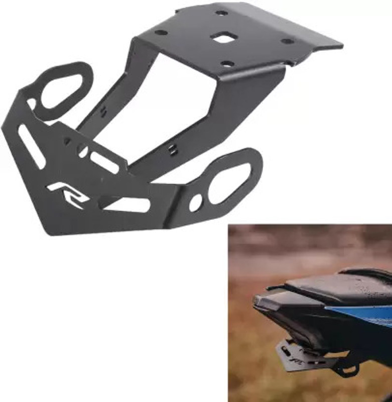 Huims Standard Quality Yamaha R15M V4 V3 Tail Tidy Bike Number Plate(Iron 10 cm x 9.5 cm)