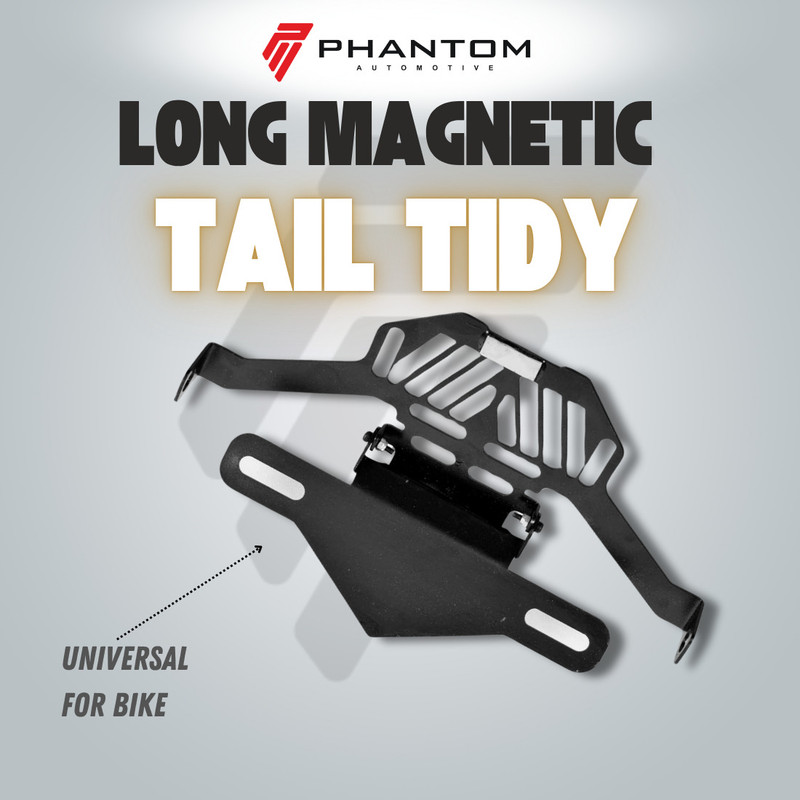 PHANTOM Universal Tail Tidy Number Plate Holder For All Bikes Bike Number Plate Bike Number Plate(Steel 15 cm x 5 cm)