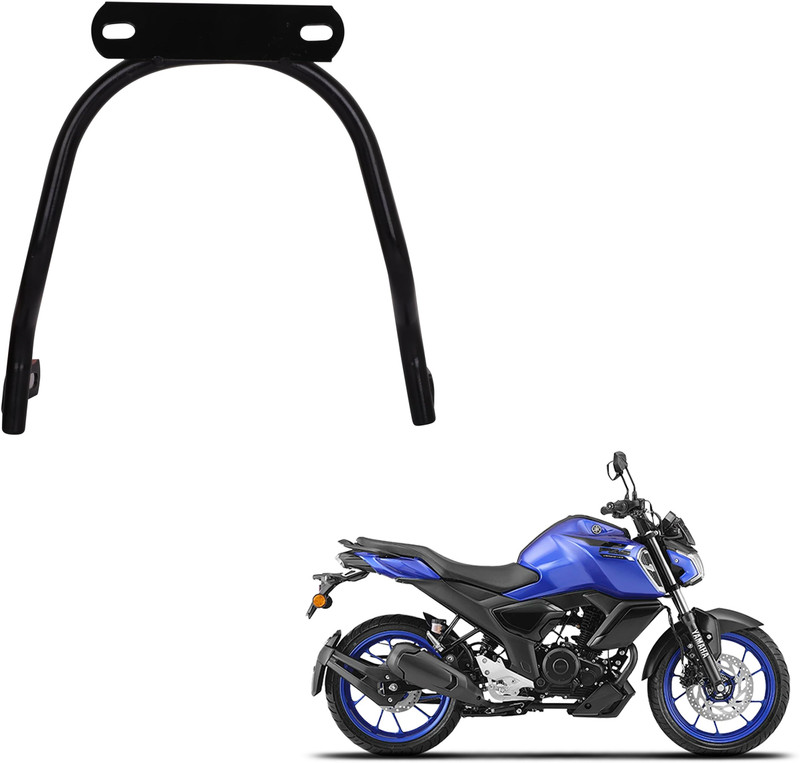 Grandbiker Front Fender Number Plate Holder for FZ (Black) Bike Number Plate(Iron 4 cm x 6 cm)