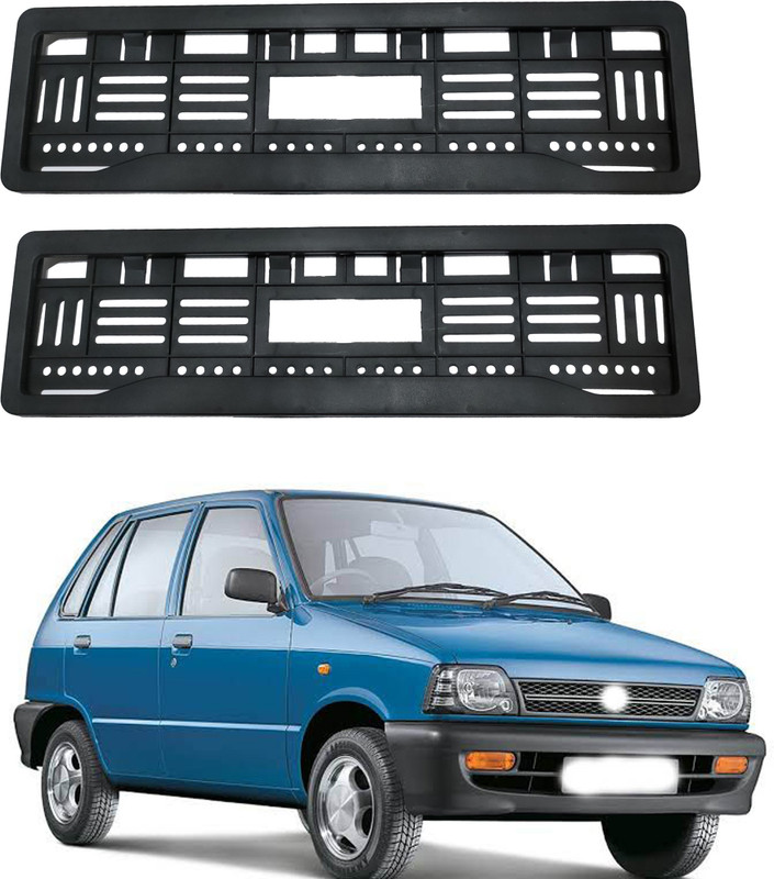 SHOPONE Trading Full open no plate frame for Maruti 800 Car Number Plate(Plastic 5 cm x 2 cm)