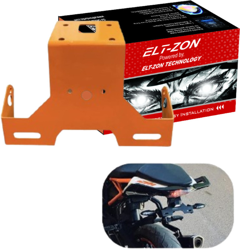 ELTZON ELTZONBike Registration Plate Holder Bike Number Plate(Aluminium 8 cm x 8 cm)