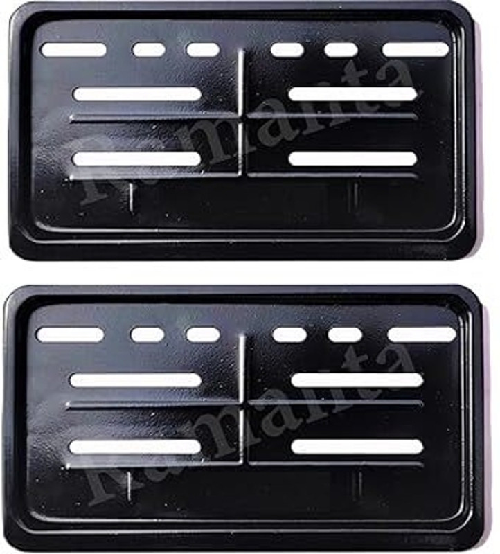 Ramanta Access Number Plate Frame Metal High Security Number Plate Frame Compatible with Bike Number Plate(Iron 12.5 cm  x  0.5 cm)