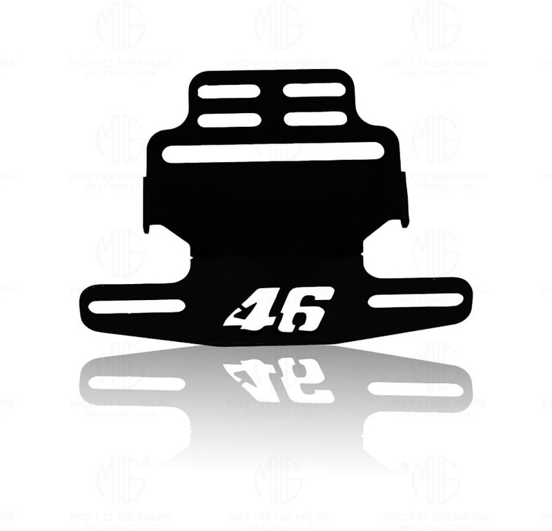Moto Genius Universal Metal Tail Tidy Number Plate Holder for Motorcycles Bike Number Plate(Iron 14 cm  x  5 cm)