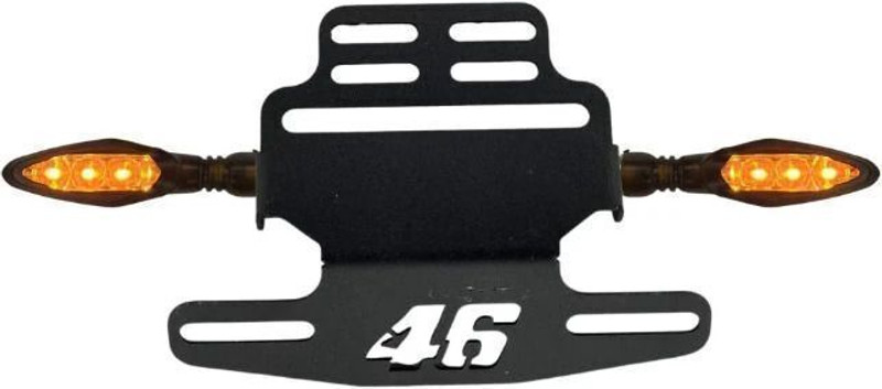CROXIV Motorcycle CNC Number Plate 46 Frame Holder Tail Tidy SMX-06 Bike Number Plate(Aluminium 15 cm x 11 cm)