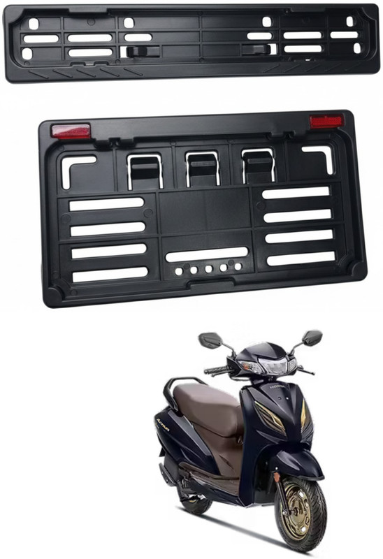 PRABHU DAYAL Honda Activa Scooty Number Plate | IND Number Plate Frame Bike Number Plate(Plastic 30 cm  x  6.5 cm)
