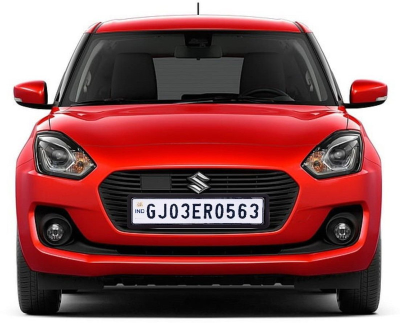 carbox Swift Car Number Plate Frame All Model Fit, Car Number Plate(Plastic 50 cm x 12 cm)