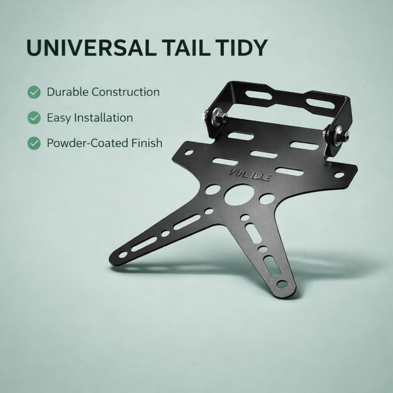 FATHER AUTO Bike|Number Plate Holder TailTidy for Universal for Bike Model's Strong Material Bike Number Plate(Iron 5 cm x 5 cm)