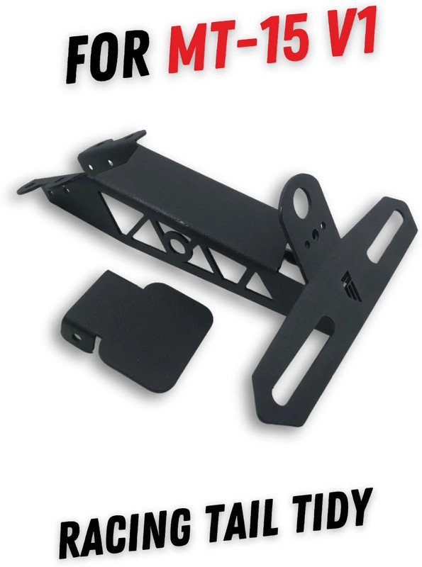 PHANTOM MT-15 V1 RACING Tail Tidy | Fender Eliminator | Bike Fairing Kit Bike Number Plate(Steel 15 cm x 5 cm)