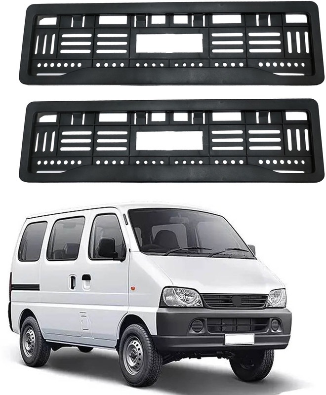 Shopone enterprises Full open no. plate frame ECCO Car Number Plate(Plastic 15 cm  x  2 cm)
