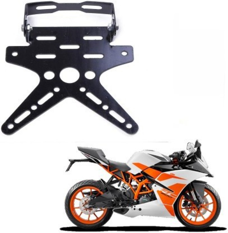 Znee Smart Tail Tidy Number Plate Holder/License Plate Holder Bracket For KTM RC 200 Bike Number Plate(Iron 2 cm x 8 cm)