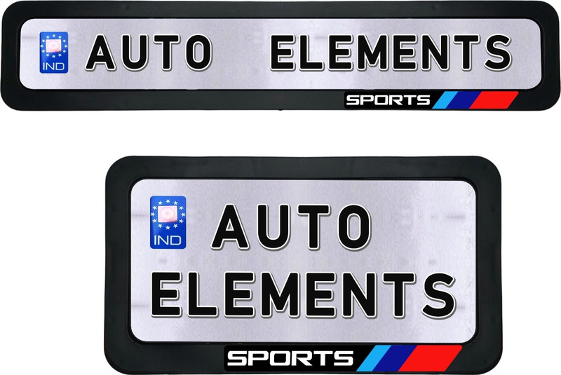 Auto Elements AET0061 Bike Number Plate(Plastic 31 cm  x  13 cm)