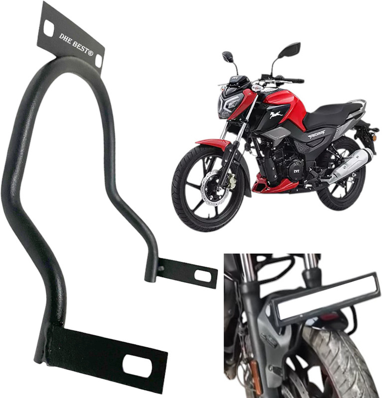 Dhe Best Bike Front Fender Eliminator Stand Number Plate Holder For Raider 125 Bike Number Plate(Iron 10 cm x 5 cm)