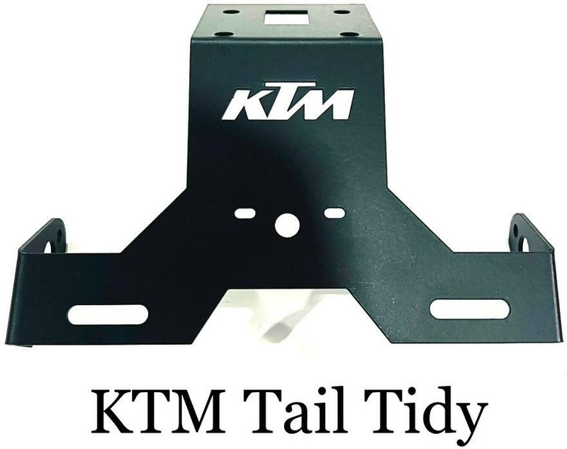 Golden Fox Tail Tidy Plate Holder Fender Eliminator Compatible for KTM DUKE 125/200/250/390 Bike Number Plate(Iron 11 cm  x  5.5 cm)