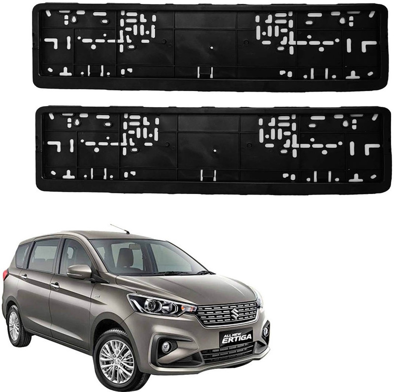 Vagary Car Number Plate Frame/Licence Plate Covers for Maruti Suzuki Ertiga2019 Car Number Plate(Plastic 14 cm x 1 cm)