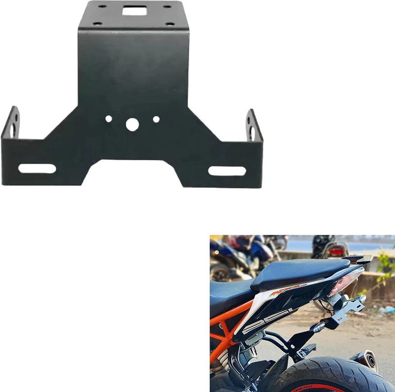 Allowing Good Quality Tail Tidy Number Plate Holder for KTM RC Duke Bike Number Plate(Iron 10 cm x 5 cm)