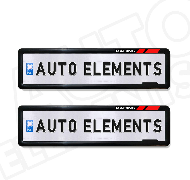 Auto Elements AEF0078 Car Number Plate(Plastic 41 cm x 13 cm)