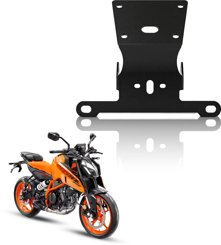 Moto Genius Tail Tidy Eliminator for KTM Duke&RC 390/250 Gen 3 (2024+) | Number Plate Holder Bike Number Plate(Iron 18.5 cm  x  15 cm)