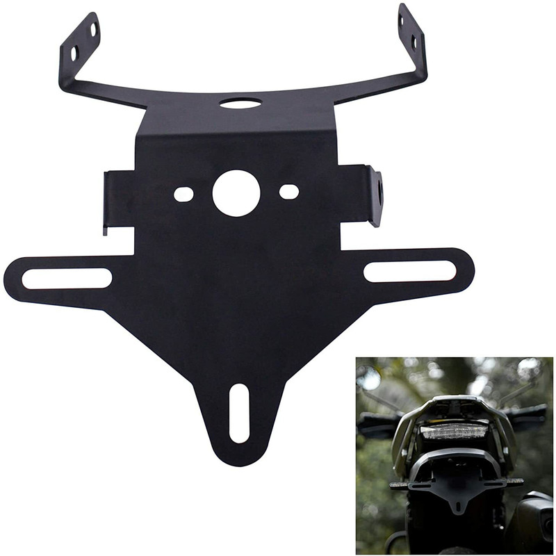 acube mart CNC Aluminium Rear Tail Tidy for Hero Xpulse Model Bike (Black) TT-04 Bike Number Plate(Aluminium 20 cm x 15 cm)