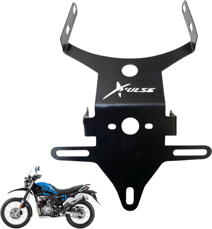Dhe Best Bike License Holder Bracket / Fender Eliminator Holder For Hero XPulse 200 4V Bike Number Plate(Iron 15 cm x 18 cm)