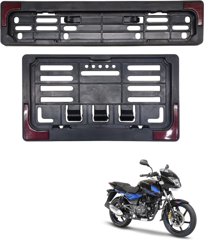 aksmit Pulsar Bike Number Plate | IND Number Plate Frame Bike Bike Number Plate(Plastic 22.7 cm x 12.7 cm)