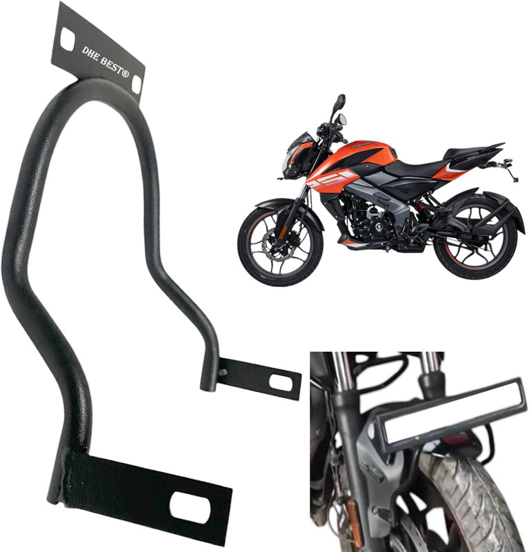 Dhe Best Bike Front Fender Eliminator Stand Holder Number Plate Holder For NS125 Bike Number Plate(Iron 10 cm x 5 cm)