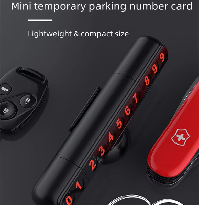 Otoroys Car Phone Number Holder Parking Card for Dashboard Car Number Plate(Plastic 2 cm x 2 cm)