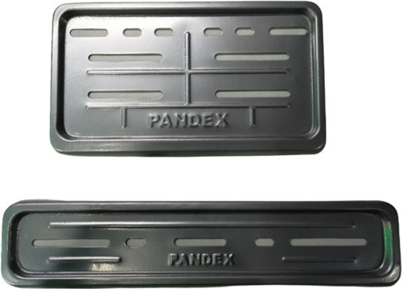 xder METAL NUMBER PLATE FRAME(SET OF 2 FRONT & REAR) Bike Number Plate(Iron 30 cm x 1 cm)