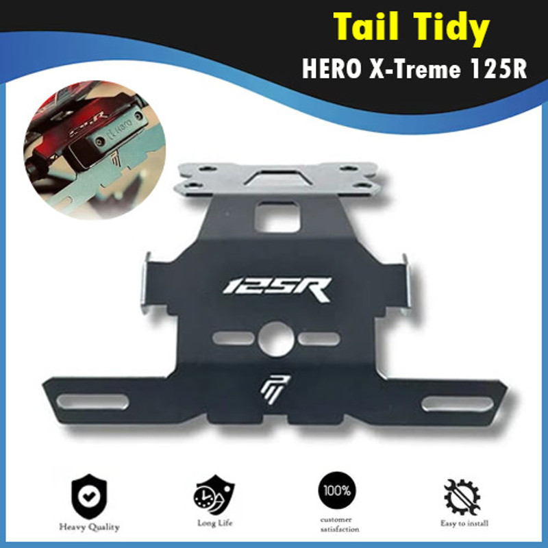 Huims Motorcycle X treme 125R Tail tidy Number plate H4S Bike Number Plate(Aluminium 2 cm x 5 cm)