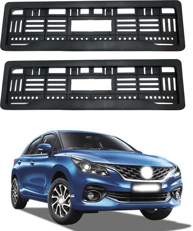 Gozonkart Full open no plate frame for Baleno Bike, Car Number Plate(Plastic 5 cm x 2 cm)