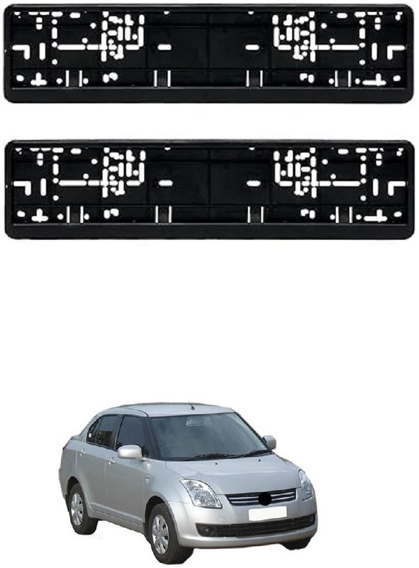 Suprozo Car number plate safety cover frame protector holder for Maruti Swift Dzire t1 Car Number Plate(Plastic 50 cm x 2 cm)
