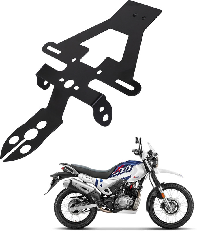 Grandbiker Tail Tidy/Fender Eliminator for Xpulse 200 4V Bike Number Plate(Cast Iron 19 cm x 7 cm)