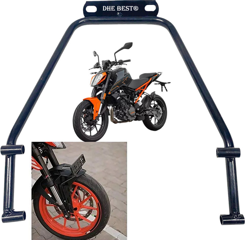 Dhe Best Bike Front Number Plate Holder clamp Holder For KTM Duke 200 Bike Number Plate(Iron 10 cm x 5 cm)