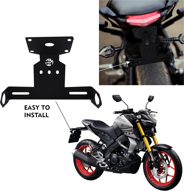 ASRYD YAMAHA MT15 TAIL TIDY FOR MOTORCYCLE REAR REGISTRATION LICENSE PLATE FRAME Bike Number Plate(Aluminium 20 cm x 13 cm)