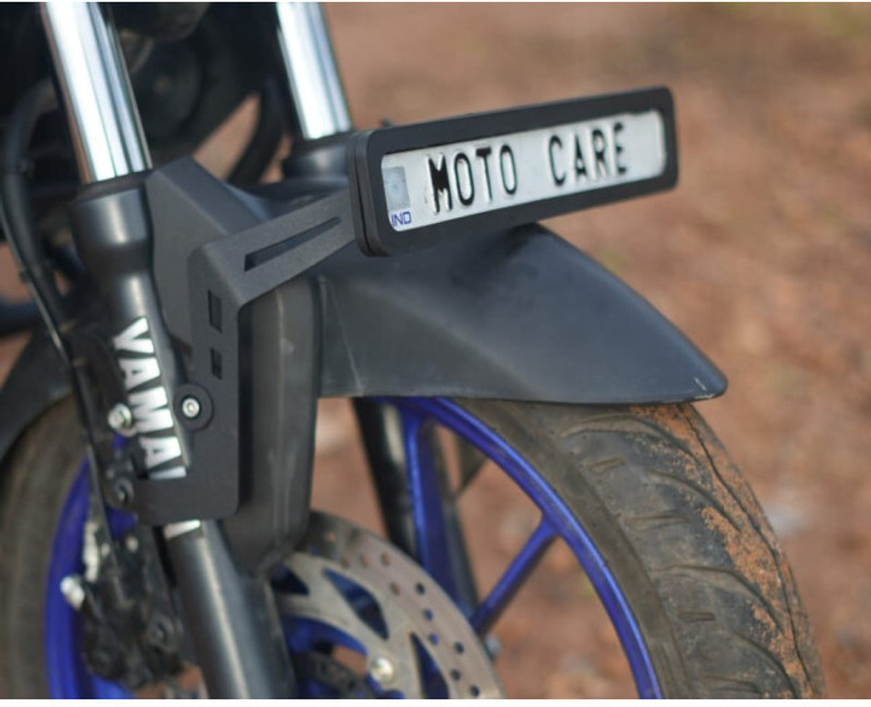 auto trends fz premium quality number plate holder/clamp aluminium Bike Number Plate(Aluminium 10 cm x 8 cm)